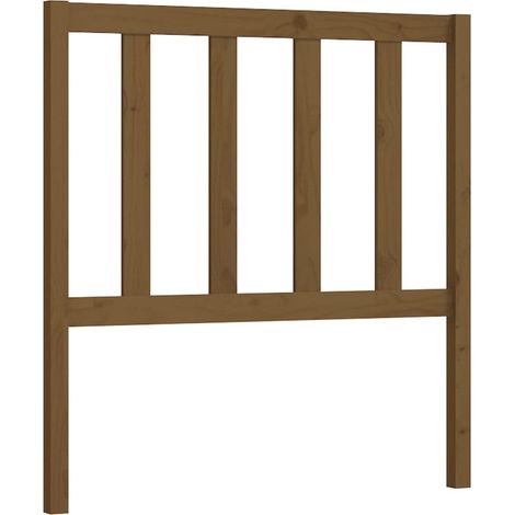 Maison Exclusive - Kopfteil Honigbraun 96x4x100 cm Massivholz Kie