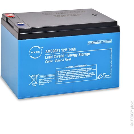 NX - Batterie lead crystal 6-CNFJ-14 12V 14Ah M5-F (1/2)