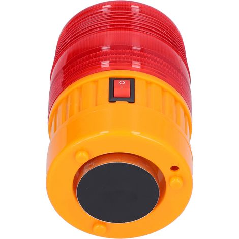 Feu de signalisation LED magnétique pour barrières routières, chantiers et zones de travaux (1/5)