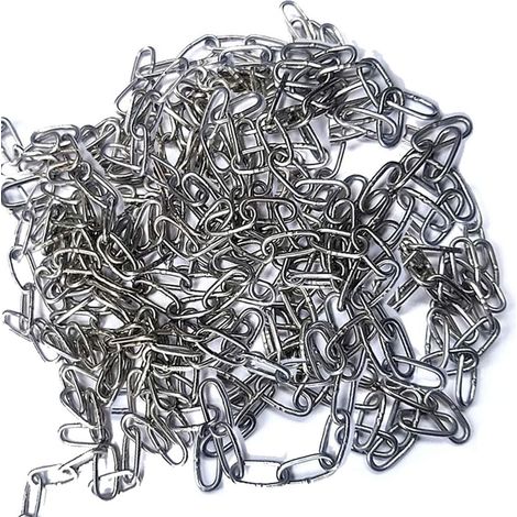 Chaîne en Acier Inoxydable 304 Solide et Robuste Avec Maillons Soudés en Acier pour clôture, Promenade et Chaîne de Chien, Chaîne De Séchage, Charge Maximale de 15KG, 1,5 mm - 10 Mètre (1/3)