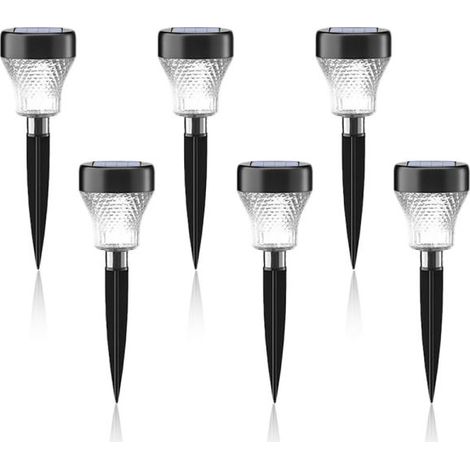 Lot de 6 lampes solaires de jardin étanches CDQ-Online Store
