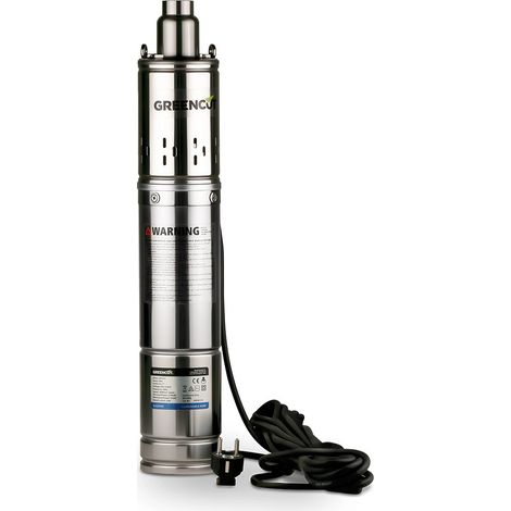 Greencut – Pompe immergée BAS370C – 370 W (0,5 CV) – Débit max 20 L/min – Hauteur de refoulement 50 m – IP68 pour immersion prolongée (1/5)