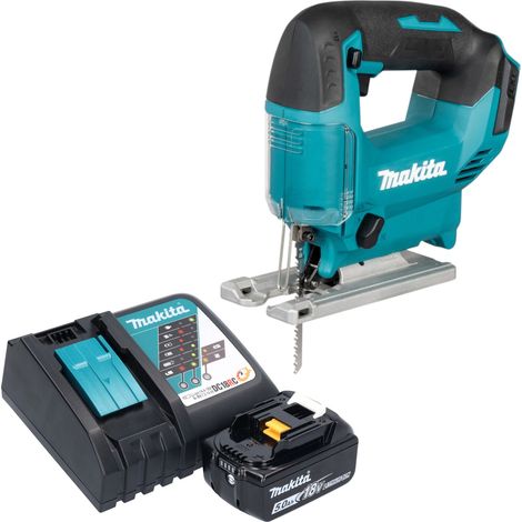 Sierra de calar oscilante a batería Makita DJV 186 RT1 de 18 V + 1 batería de 5,0 Ah + cargador (1/5)