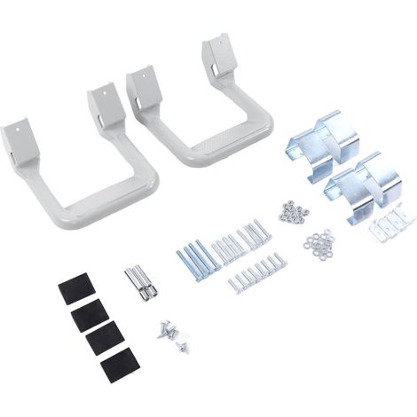 Jeu de 2 Marchepieds Latéraux en Aluminium pour Chevrolet Avalanche 2002-2013, Argent, Rampe d'Accès Côté Pickup, Accessoire de Remplacement Robustes (1/5)