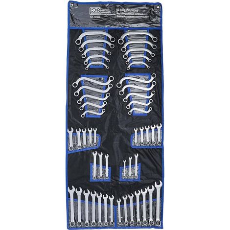 Assortiment de Clés Mixtes 50 pcs - Pouces et Métriques - Acier Résistant - Polyvalence et Praticité - D-Work (1/5)