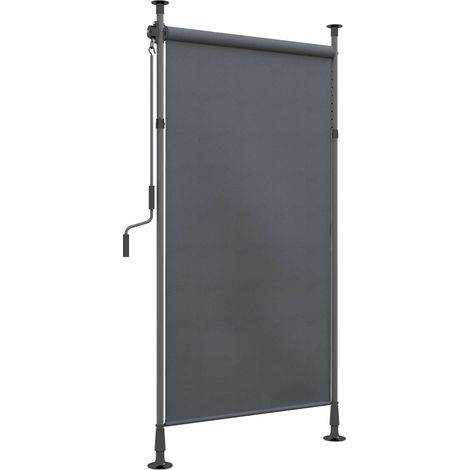 Store vertical de balcon télescopique gris 150 x 220-310 cm (1/5)