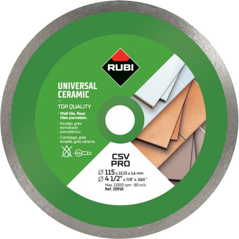 CSV 125 Pro disco diamantato ceramico a corona continua per uso generale - RUBI - 31915