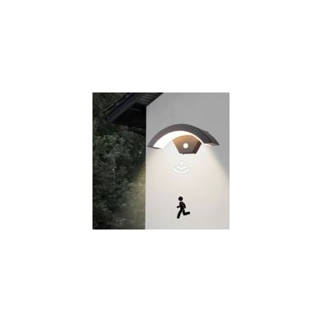 LED Applique Murale, 18W Applique Exterieur/Intérieur LED avec Détecteur de Mouvement, Lampe murale avec LED Panneau, IP65 Éclairage Lampe Moderne pour Entrée Jardin, 3000K