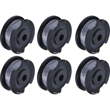 6 pièces F016800569 Bobine et fil Strimmer compatibles avec le remplacement Bos-ch EasyGrassCut (1/4)