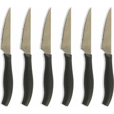 SET 6 COLTELLI TAVOLA 21CM LAMA LARGA DENTIPICCOLI (1/5)
