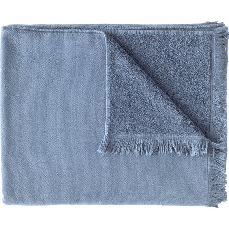 VIVARAISE - Maxi drap de bain Luna Bluetiful en coton bio 100 x 160 cm