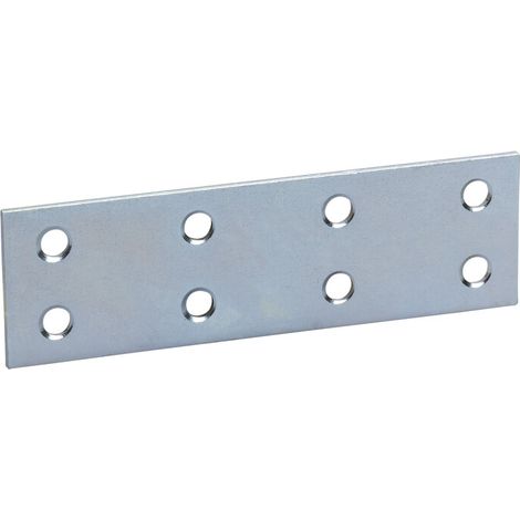PIASTRINA A 8 FORI 170 DRITTA ZINCATA 100 MM Q.TA 50