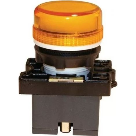 Teknic 103-001-908 Plastic indicator light with socket and 12V bulb - Orange