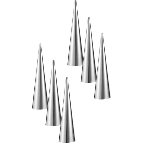 à croissants SECFOU 6 pièces tubes en acier inoxydable cônes (1/5)