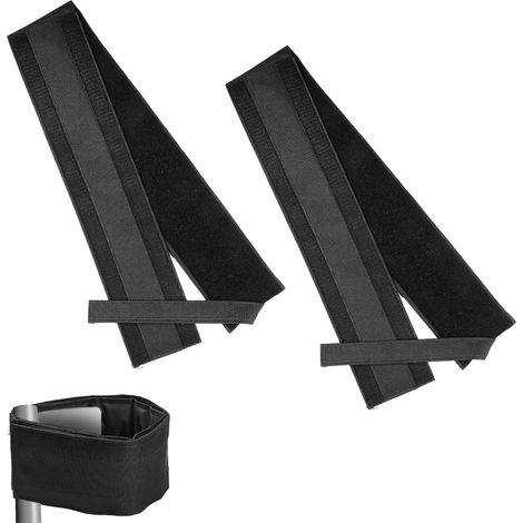 2 Pièces de Sangles pour Échasses, Sangles pour Échasses Réglables Bandes de Jambes Sangles pour Échasses Larges et Confortables pour Toutes les Marques d'Échasses pour Cloisons Sèches (Noir) (1/5)