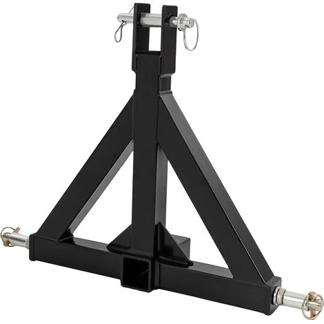 Adaptador para enganche de remolque, construcción de hierro duradera, compatibilidad versátil, negro. (1/2)