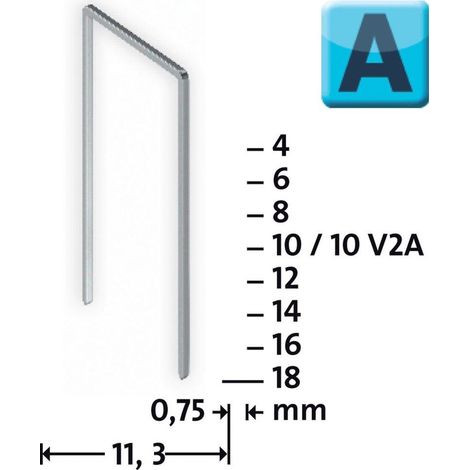 Agrafes Typ A a 5000 StckNr.53/14 St Novus