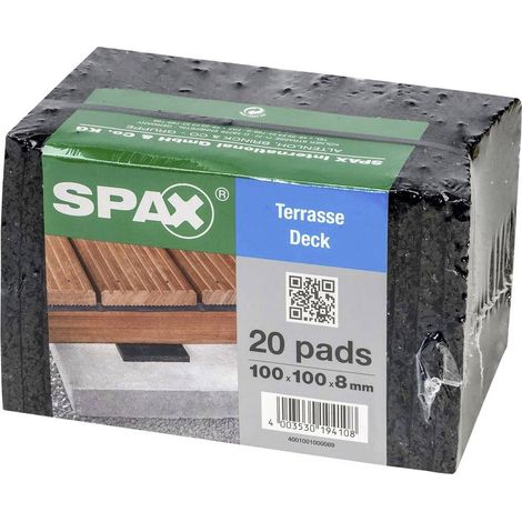SPAX Distanziatori 100 mm 4001001000089 20 pz. (L x L x A) 100 x 100 x 8 mm