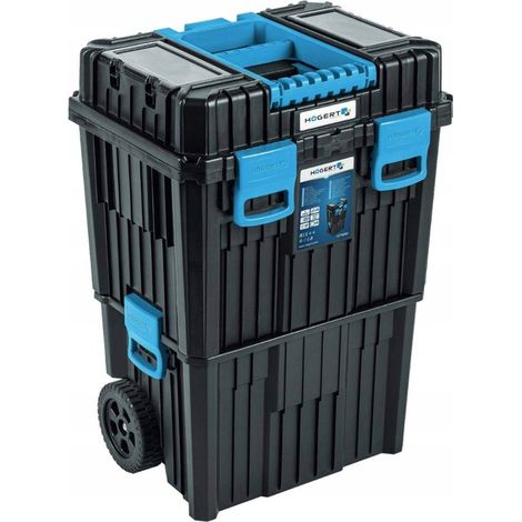 CASSETTA PORTAUTENSILI MODULARE HOGERT, CARRELLO MOBILE CON RUOTE