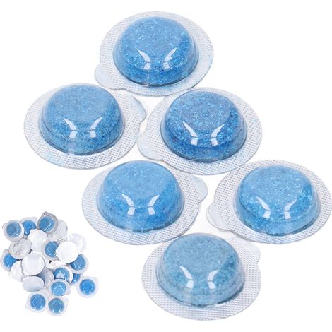 100 Comprimés Nettoyants Puissants Concentrés Mini Pastilles Effervescentes pour Pare-brise Auto Vitres Bleu (1/5)
