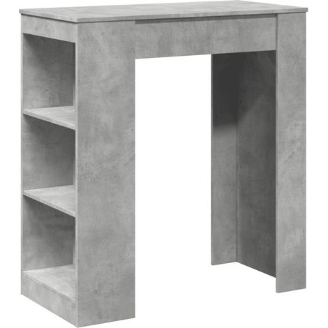 Maison Exclusive - Tavolo Bar con Rastrelliera Grigio 95x47x103,5 cm Multistrato