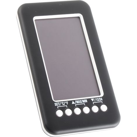 Thermomètre Hygromètre Numérique Sans Fil 4-en-1 avec Horloge pour Intérieur Extérieur (1/5)