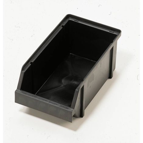 raaco 109314 ESD Cassetta impilabile da magazzino 4-280 (L x A x P) 125 x 101 x 228 mm Nero 1 pz.