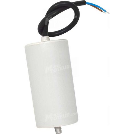 Condensateur Moteur 16 μf 450 V Condensateur Permanent 40 Mm X 70 Mm (diam. X Haute.) à Fil Souple 250 Mm