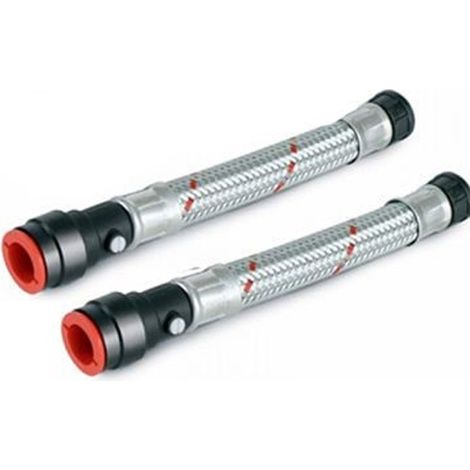 2 x Salamander Pump Hose STRAIGHT 22mm x 3/4"" Inch Flexible Anti Vibration