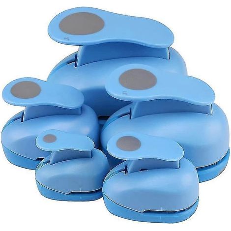 Circle Paper Punch, 5 PCS Circle Punches for Paper Crafts, 5 Different Size Circle Hole Punch,Rando (1/4)