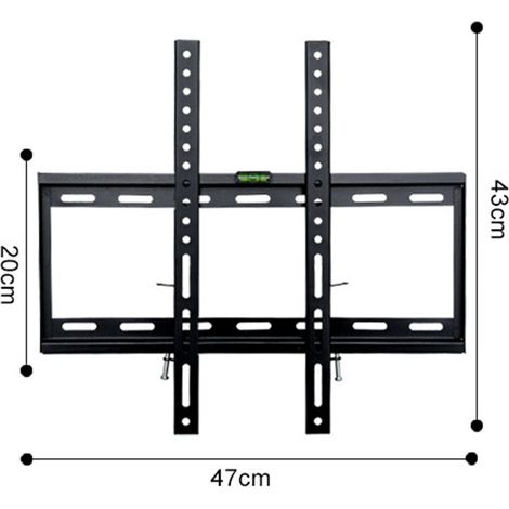 Support mural pour téléviseur 20 à 60 pouces, réglable en hauteur, en acier laminé à froid, fixation universelle, renfort de 1,3 cm (1/5)