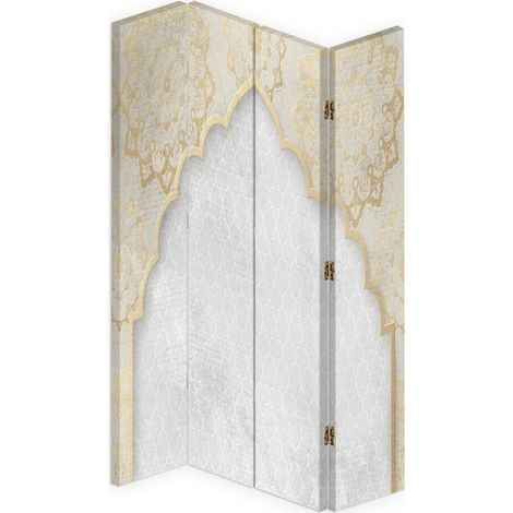 Paravento bilaterale 360, Motivo orientale in oro - 145x170 (1/5)