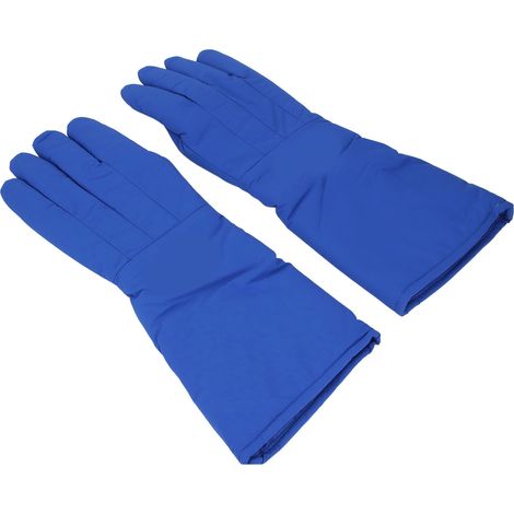 paire de gants antigel de 48 cm, résistants au froid et aux basses températures, pour la manipulation d'azote liquide et de glace carbonique en laboratoire. (1/5)