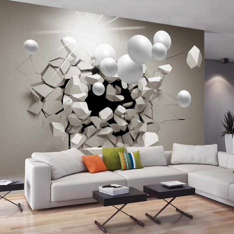 Papier peint adhésif Libération en 3d - 245 x 175 cm