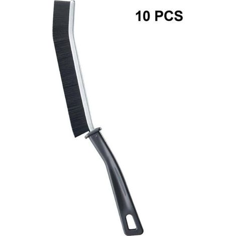 Brosse de nettoyage à poils durs pour les recoins, brosse WC, nettoyage des espaces étroits pour la salle de bain et la cuisine (ensemble de 10 pièces) (1/5)
