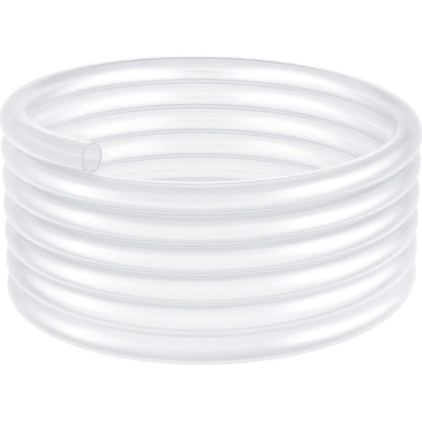 Tuyau Transparent en PVC, 12mm ID x 15mm OD Tube Plastique Transparent, Tube en Plastique Flexible de Qualité Alimentaire, pour le Transfert d'Eau, d'Huile et d'Air (1/5)