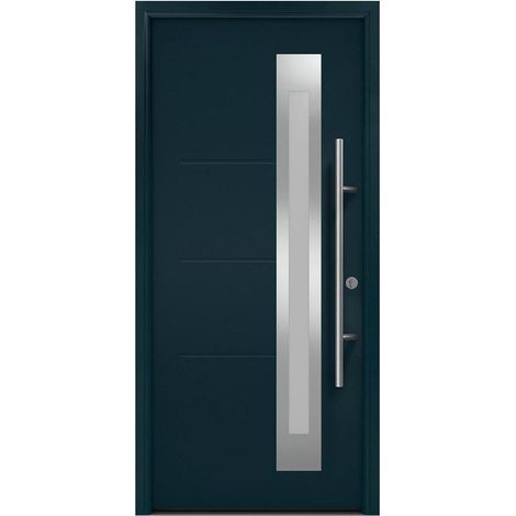 Hörmann Ecostar Haustür "ISOPRO Secur IPS 780S", anthrazitgrau (RAL 7016), 110 x 210 cm (B x H), DIN Rechts