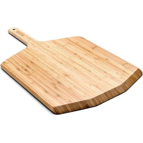 Paletta per Pizza 35,5cm Tagliere Bambù In Legno Con Manico Corto (1/2)