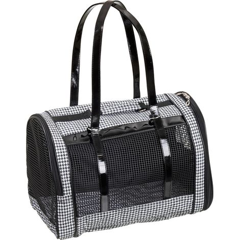 K Pepita, borsa in bianco/nero 42 x 24 x 30 cm