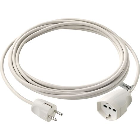 VIMAR - 0P32401.B Prolunga 5m 3G1 DE universale bianco