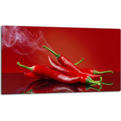 Schneidebrett aus Glas, 52x30 cm, Chili (1/5)