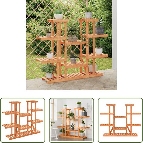Tanne - Blumenständer 110x25x110,5 cm Massivholz Tanne (1/5)