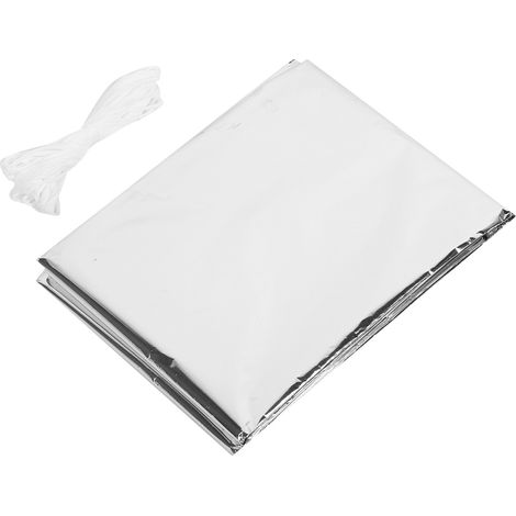 Lot de couverture de survie réfléchissante imperméable, abri d'urgence extérieur pour tente et sac de couchage (1/5)