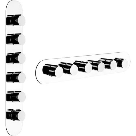 Gessi Anello, ensemble prêt à monter avec 5 voies séparées,