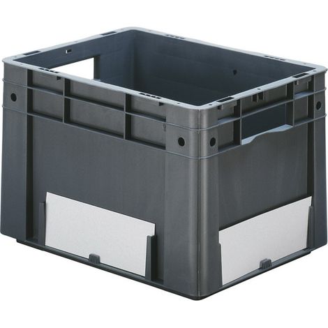 Etiqueta blanca para caja apilable de transporte, ancho 210 mm, 50 uds / bolsa LA-KA-PE