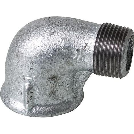 Raccord en fonte malleable galva Nr.92R Coude reduit fem/male 90° diam. 1" x 3/4" (1/3)