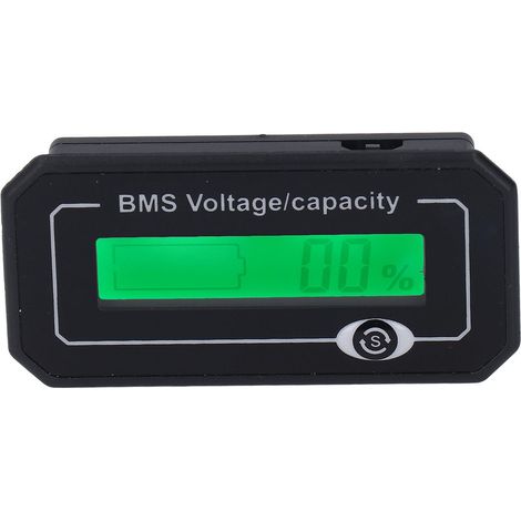 Batteriemeter mit digitaler Anzeige, hochpräzise Messung der Kapazität und Spannung von Lithium-Batterien (8 V bis 99,9 V). (1/5)