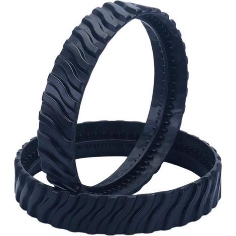 Accessoire de piscine - Zodiac - MX6 MX8 MX9 - Lot de 2 chenilles adaptables - Caoutchouc - Installation facile (1/4)