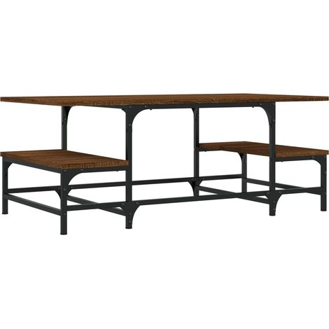 Maison Exclusive - Couchtisch Braun Eichen-Optik 100x50,5x40 cm H