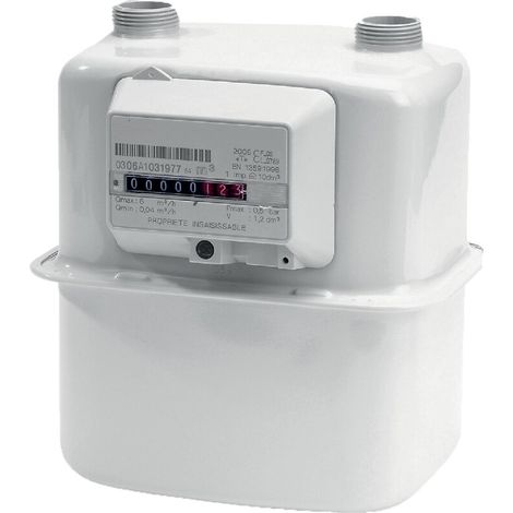 Compteur de circuit gaz à membrane G4BP/MP 6x20 - maxi 6 m3/h